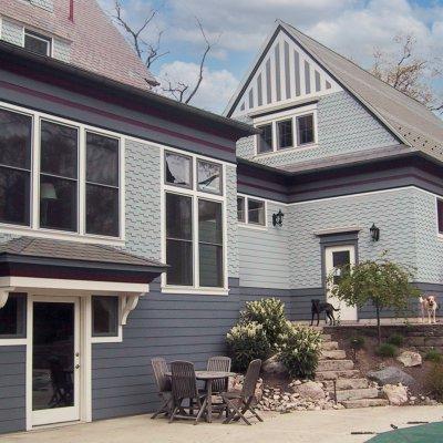 Garage, mudroom, and family room addition  